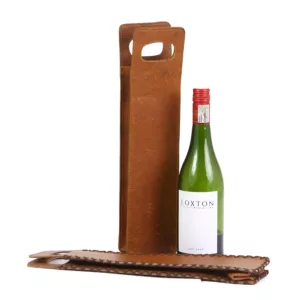 Leather Wine Bottle Carrier